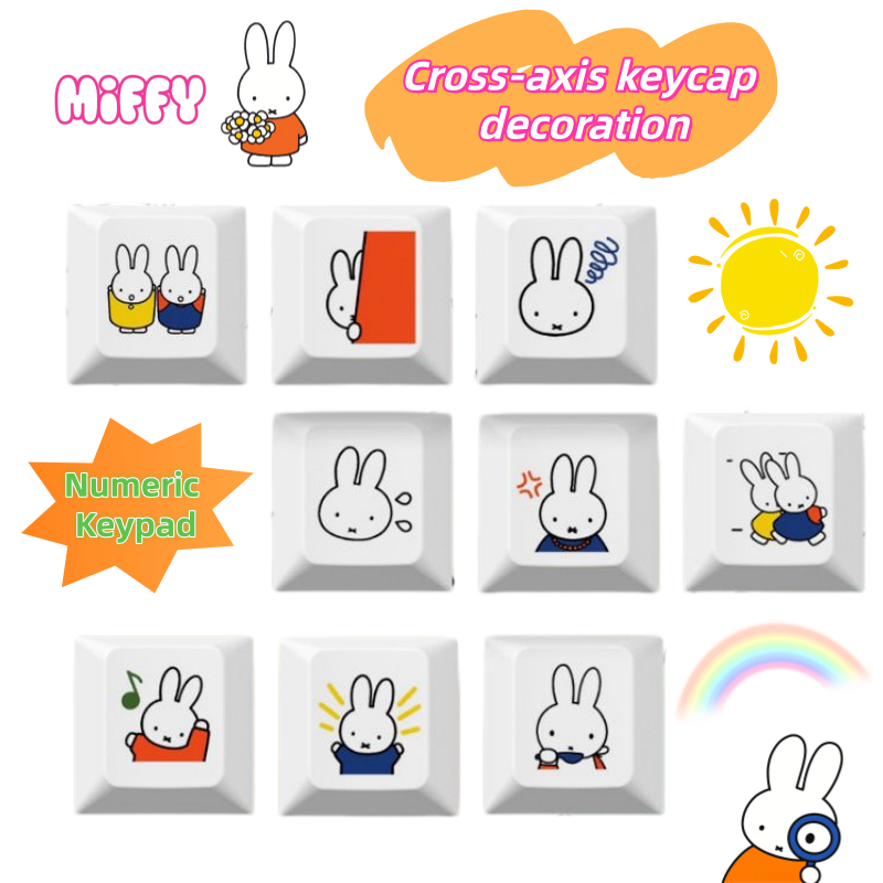 Keyboard Tenkeyless - Nouveau keycap Miffy le lapin, motif