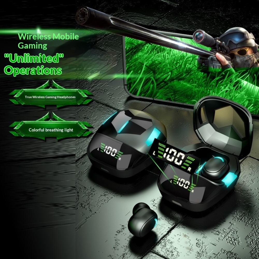 Esports Gaming Bar - Casque Bluetooth avec affichage du niveau