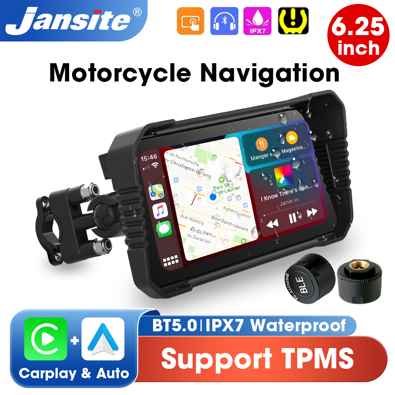 Dual Monitor Stand - Écran Carplay pour moto de 6,25