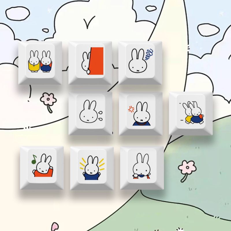 Nouveau keycap Miffy le lapin, - Keyboard Tenkeyless avis et prix