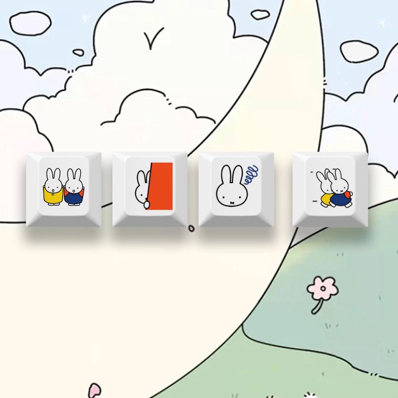 Nouveau keycap Miffy le lapin, - Keyboard Tenkeyless avis et prix
