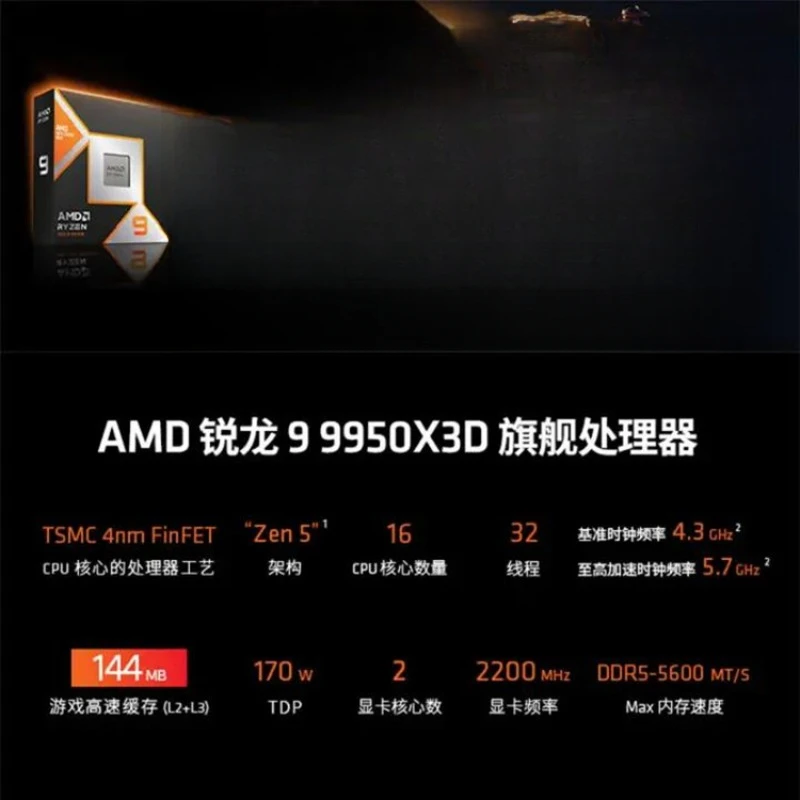 Processeur AMD Ryzen 9 9950X3D - Amd Cpu Ryzen 9 avis et prix
