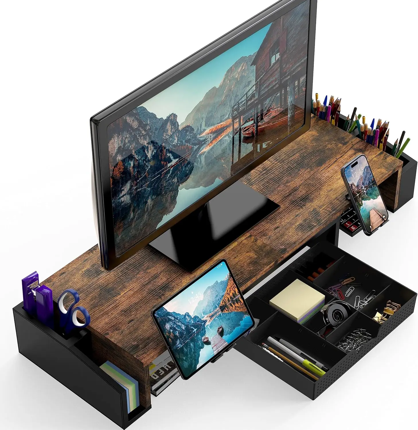 Support de bureau pour double  - Dual Monitor Stand avis et prix