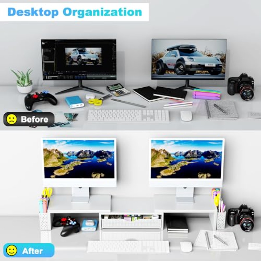 Organiseurs et accessoires de  - Dual Monitor Stand avis et prix