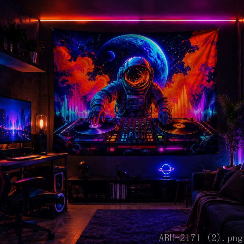 Tapisserie murale astronaute s - Esports Gaming Bar avis et prix
